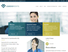 Tablet Screenshot of cardiorentis.com